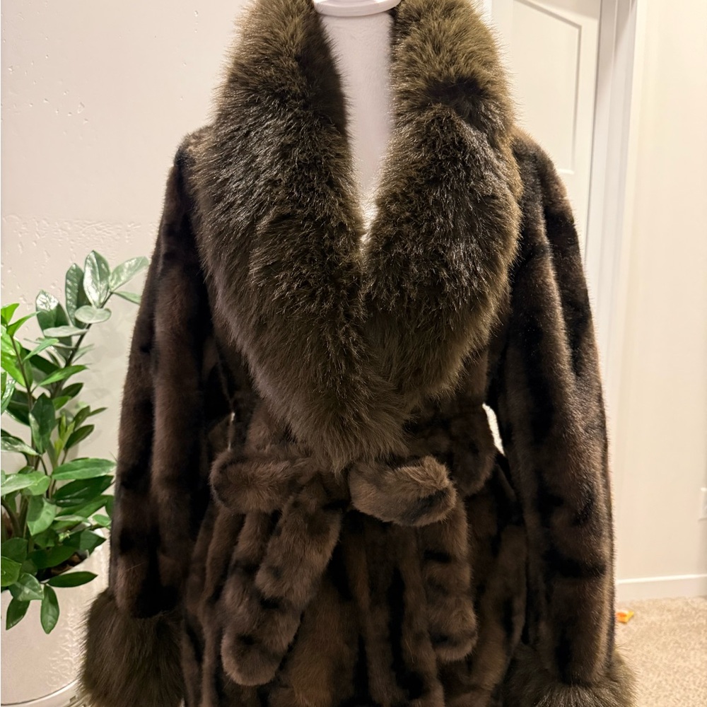Luxurious Dark Brown Teddy Jacket